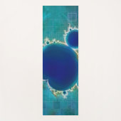 De Groot Blauw Mandelbrot plaatste Fractal Treasur Yogamat (Voorkant)