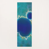 De Groot Blauw Mandelbrot plaatste Fractal Treasur Yogamat (Achterkant)