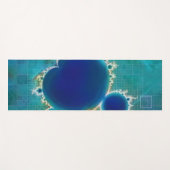 De Groot Blauw Mandelbrot plaatste Fractal Treasur Yogamat (Voorkant (horizontaal))