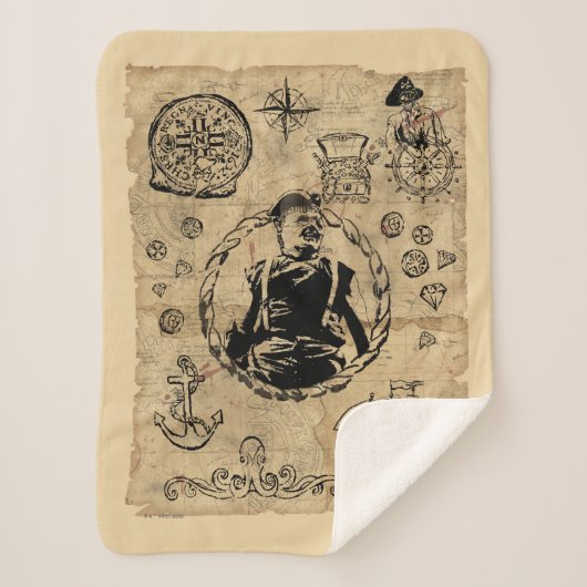 De Groot-Brittannië van de Goonies Sherpa Deken (Voorkant)