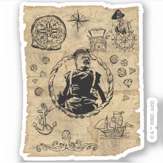 De Groot-Brittannië van de Goonies Sticker (Voorkant)