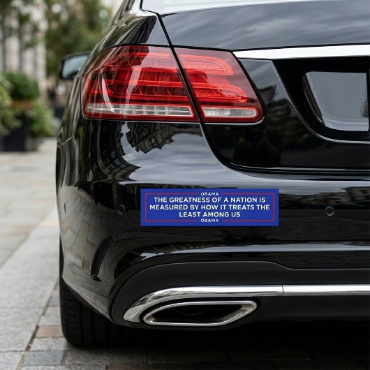 De Grootheid van een Natie Bumpersticker