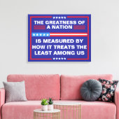 De Grootheid van een Natie Politiek Canvas Afdruk (Insitu (Woonkamer))