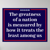 De Grootheid van een Natie Politiek Poster (Voorkant)