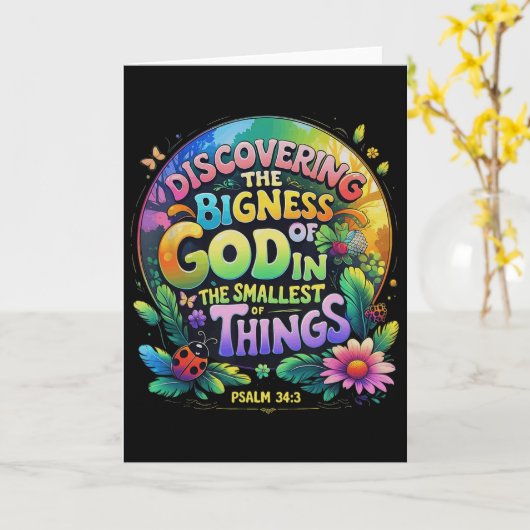 De Grootheid Van God Ontdekt Vergroot Vbs 2025 Kaart (Gele Bloem)