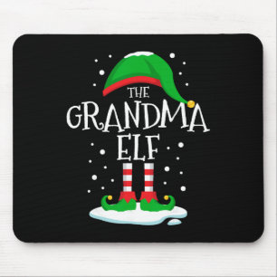 De Grootmoeder Elf Kerstmis Familie Matching Xmas Muismat