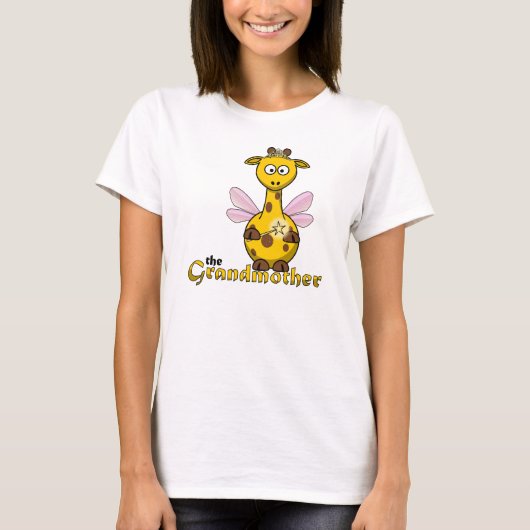 De grootmoeder Giraffe Fairy Godmoeder T-shirt (Voorkant)