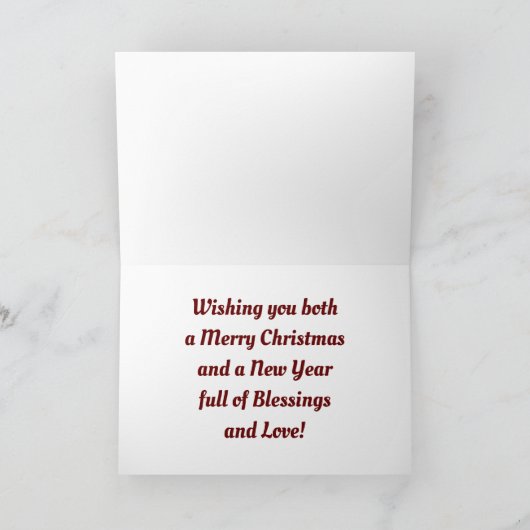 De Grootouders van de Uilen van Kerstmis Feestdagen Kaart (Binnen)