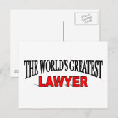 De grootste advocaat ter wereld briefkaart (Voorkant / Achterkant)