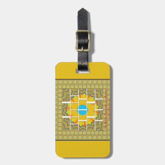 De grootste Afbeelding art print Bagagelabel (Voorkant verticaal)