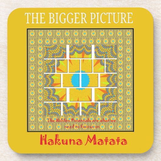 De grootste Afbeelding art print Drankjes Onderzetter (Voorkant)