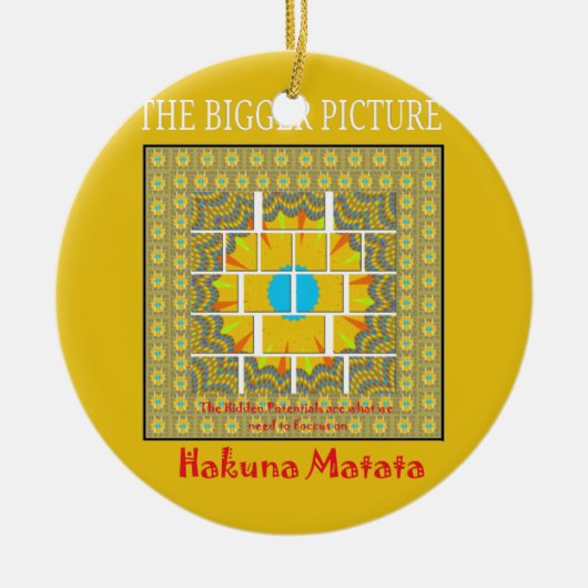 De grootste Afbeelding art print Keramisch Ornament (Voorkant)