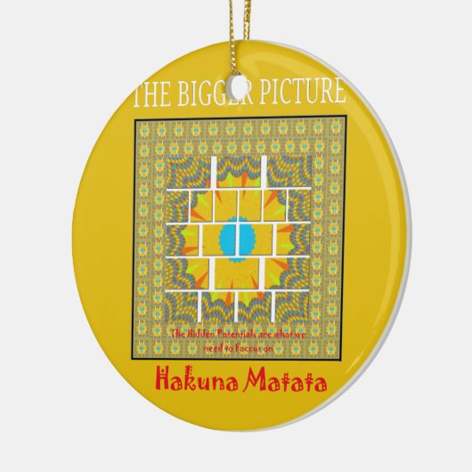 De grootste Afbeelding art print Keramisch Ornament (Links)