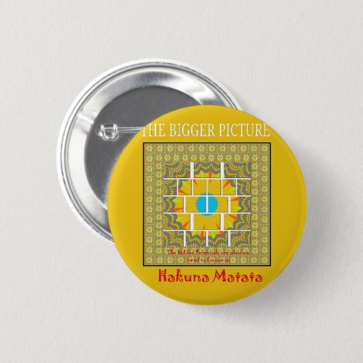 De grootste Afbeelding art print Ronde Button 5,7 Cm (Voorkant /achterkant)