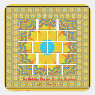 De grootste Afbeelding art print Vierkante Sticker