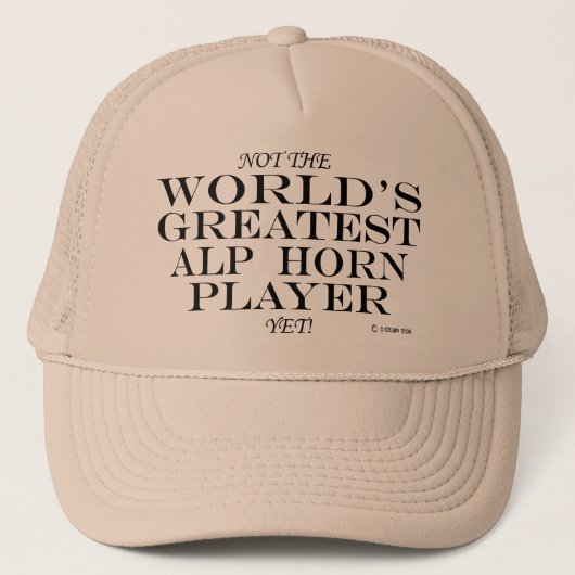 De grootste Alp Horn-speler nog Trucker Pet (Voorkant)
