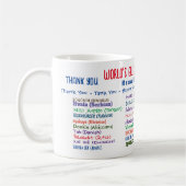 De grootste apotheker ter wereld bedankt koffiemok (Links)