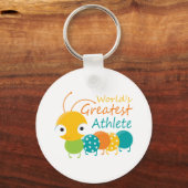 De grootste atleet ter wereld sleutelhanger (Voorkant)