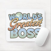 De grootste baas in de wereld muismat (Met muis)