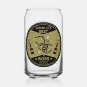 De grootste baas ter wereld blikvorm glas (Achterkant)