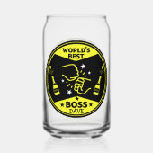 De grootste baas ter wereld blikvorm glas (Voorkant)