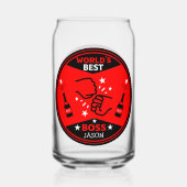 De grootste baas ter wereld blikvorm glas (Achterkant)