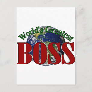 De grootste baas ter wereld briefkaart