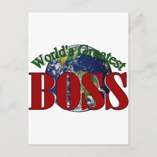 De grootste baas ter wereld briefkaart (Voorkant)