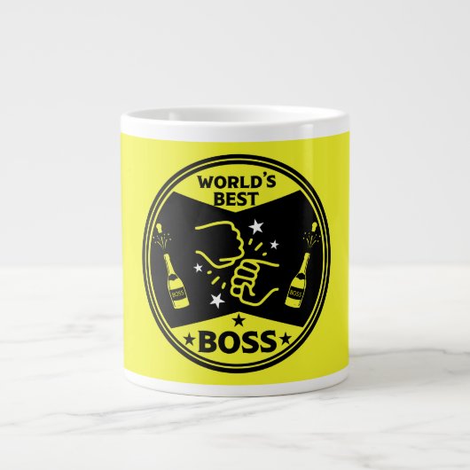 De grootste baas ter wereld grote koffiekop (Voorkant)
