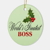 De grootste baas ter wereld keramisch ornament (Links)