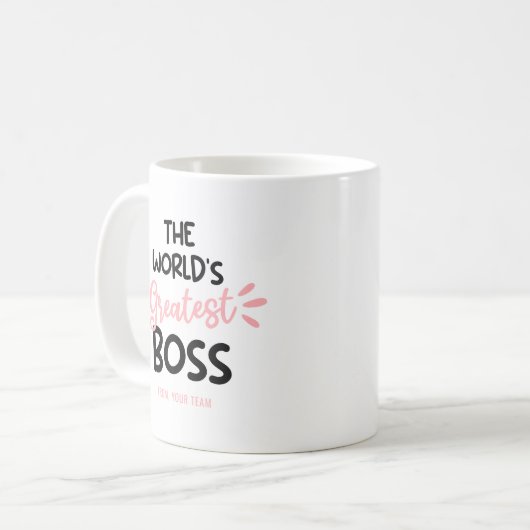 De grootste baas ter wereld koffiemok (Voorkant links)