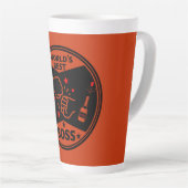 De grootste baas ter wereld latte mok (Rechterhoek)