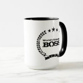 De grootste baas ter wereld | mok koffie (Voorkant rechts)