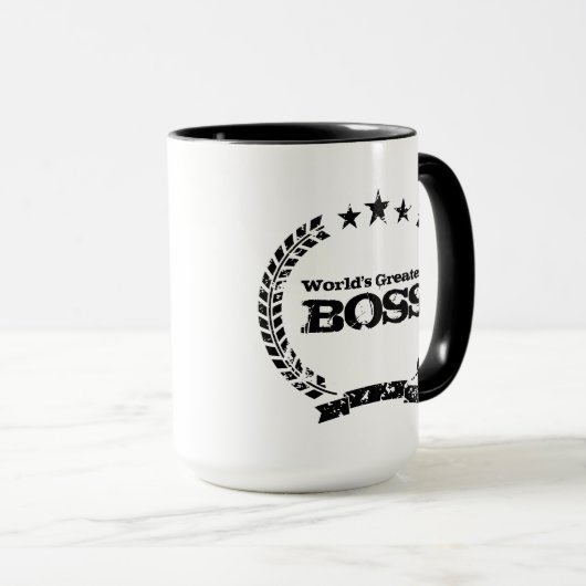 De grootste baas ter wereld |  mok koffie (Voorkant rechts)