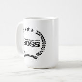 De grootste baas ter wereld |  mok koffie (Voorkant links)