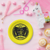 De grootste baas ter wereld papieren bordje (Feest)