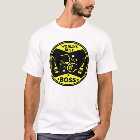 De grootste baas ter wereld t-shirt (Voorkant)