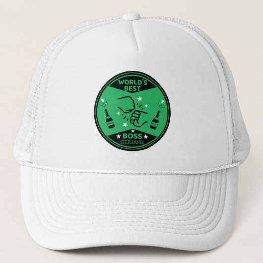 De grootste baas ter wereld trucker pet (Voorkant)