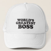 De grootste baas ter wereld trucker pet (Voorkant)