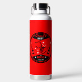 De grootste baas ter wereld waterfles (Achterkant)