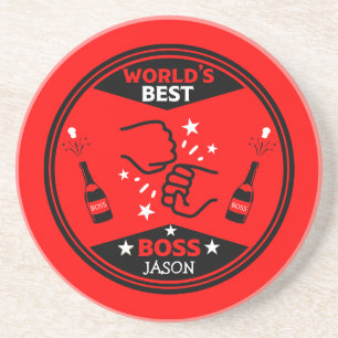 De grootste baas ter wereld zandsteen onderzetter