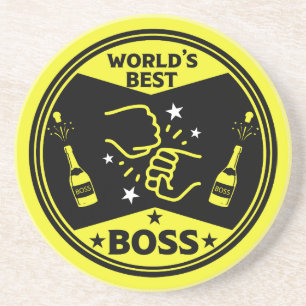 De grootste baas ter wereld zandsteen onderzetter