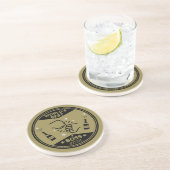 De grootste baas ter wereld zandsteen onderzetter (Zijkant)