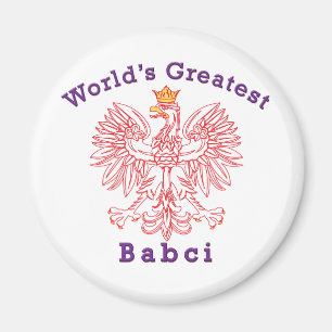De grootste Babci Red Eagle ter wereld Magneet