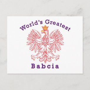 De grootste Babcia Eagle ter wereld Briefkaart