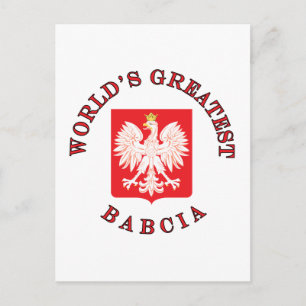 De grootste Babcia ter wereld Briefkaart