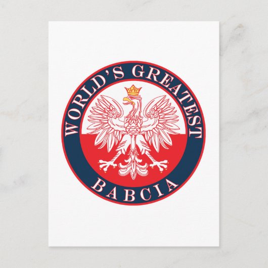 De grootste Babcia ter wereld Briefkaart (Voorkant)