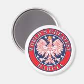 De grootste Babcia ter wereld Magneet (Voorkant / Achterkant)