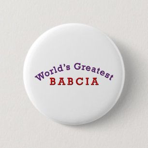 De grootste Babcia ter wereld Ronde Button 5,7 Cm