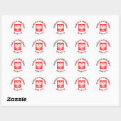 De grootste Babcia ter wereld Ronde Sticker (Vel)